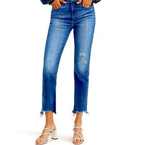724 High Rise Straight Crop Women's Jeans, Lapis